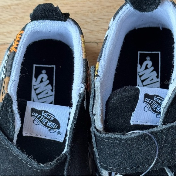 VANS Sk8-Hi Old Skool Animal Faces Checkerboard Crib Shoes Baby Sz 4 Hook & Loop - Picture 7 of 11